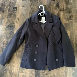 H&M Black Peacoat thumbnail 1