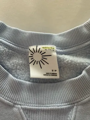 Aerie OFFLINE Cloud Fleece Oversized Crewneck thumbnail 3