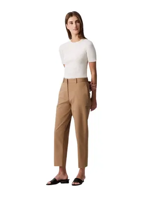 NWT Calvin Klein Cotton Stretch Straight Leg Fit Chino Pants Tigers Eye Brown 8 thumbnail 4