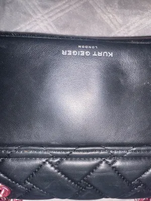 Kurt Geiger Black Quilted Leather Black/pink Bag thumbnail 4