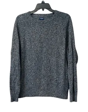 J. Crew Women's Crewneck Knit Sweater Pullover‎ Medium Gray Lambswool Blend thumbnail 1