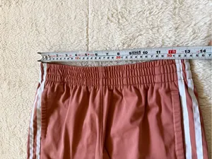 adidas Women’s Coral Athletic Shorts with White Stripes thumbnail 6