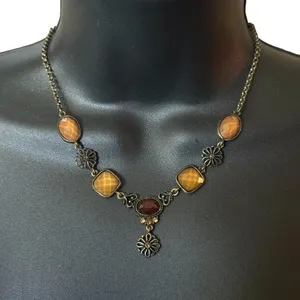 Lia Sophia antique gold tone Toffee necklace thumbnail 1