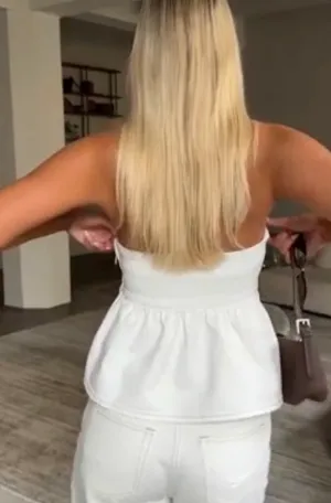 White Fox White Denim Top thumbnail 4