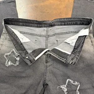 Faded Black Jeans Stars Ombre style Stars festival Party Statement Celestial fun thumbnail 13