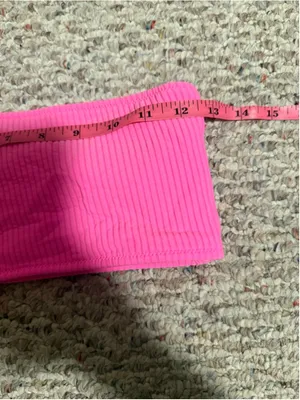 Triangl Ribbed One Shoulder Bikini Top- Size Large thumbnail 6