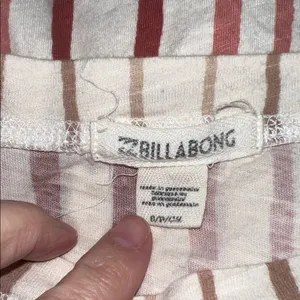 Billabong Red and Cream Striped Blouse with Bell Sleeves 072626 thumbnail 3