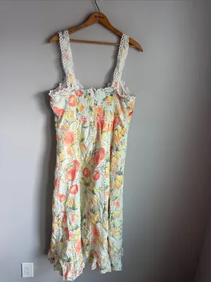 By Anthropologie Ruffled Eyelet Dress thumbnail 3