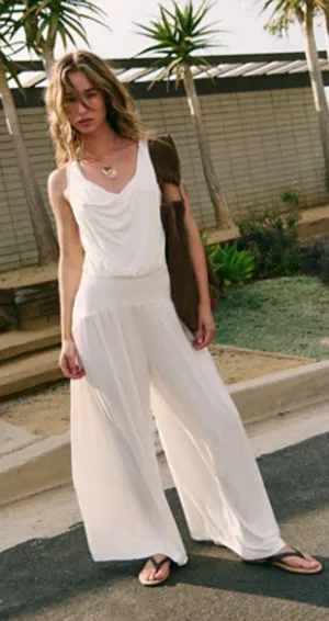NWT Free People Royale One-Piece Jumpsuit Color Offwhite Size M thumbnail 1