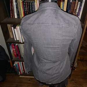 Banana Republic gray denim normcore button down S shirt thumbnail 2