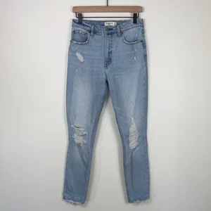 Abercrombie Skinny Jeans High Rise Women’s Size 28 6 Long Blue Denim thumbnail 2