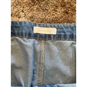 Y2K Asymmetrical Patchwork Denim Mermaid Flared Midi Skirt Medium Wash Boho Chic thumbnail 3