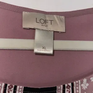 LOFT Sheer Blouse, XL, Mauve Pink Color thumbnail 5