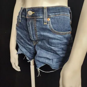 Levi's Raw Edge Blue Jean Shorts (26) thumbnail 1