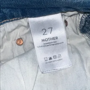 MOTHER The Tripper Ankle Fray Straight Leg Distressed Button Fly‎ Sz 27 thumbnail 11