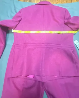 Le Suit Women's Three-Piece Pant Suit with Scarf Wild Rose Size 12 thumbnail 8