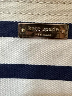 Kate Spade Tie the Knot striped tote Storybook lining thumbnail 3