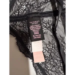 Victoria Secret Lingerie Teddy One Piece Bodysuit XL Black Lace Strappy Unlined‎ thumbnail 3