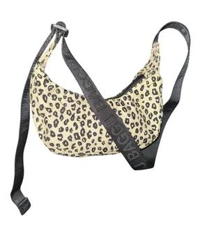 Like New➡️Baggu Mini Nylon Crescent Bag - Honey Leopard thumbnail 1