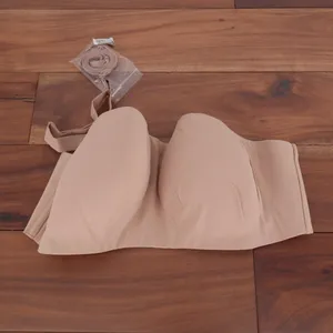 Calvin Klein Adapt Bandeau Bra Womens XL Cedar Strapless Wireless Full Coverage thumbnail 3