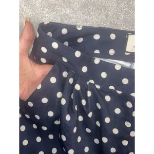 Tuckernuck Conway Pants Womens Navy White Polka Dot High Rise Straight Leg M thumbnail 3
