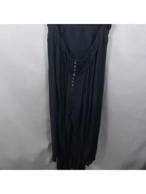 Free People Blue Sleeveless Open Back Jumpsuit Women’s Large thumbnail 9