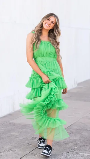 Tripped Threads Green Dress thumbnail 1