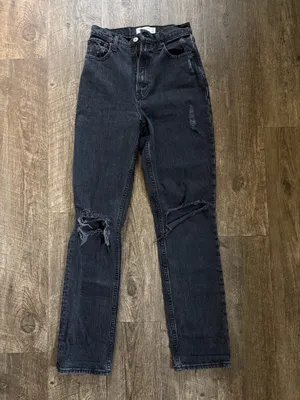 Abercrombie & Fitch 90’s Straight Black Jeans thumbnail 4