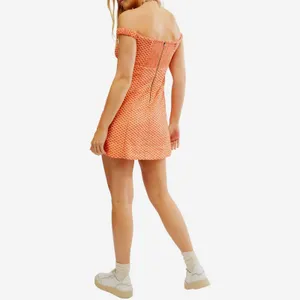 Free People Berry Kiss Eyelet Off the Shoulder Minidress White Peach S thumbnail 6
