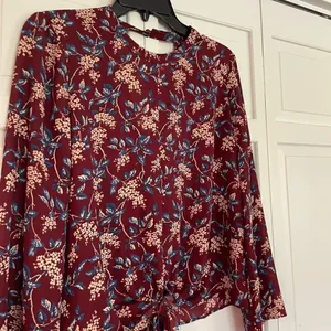 Madewell floral tie front top thumbnail 8