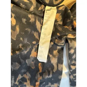 Fabletics Black/Brown/Beige Animal Print Leggings Women's Size L thumbnail 2