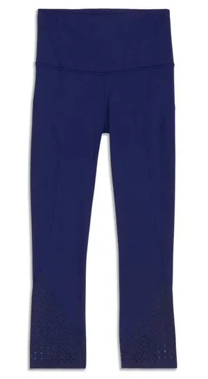 Lululemon Anew Crop (21") Hero Blue size 2 leggings thumbnail 1