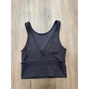 Lululemon Shirt Womens Size 2 Black Athletic Casual Logo‎ Ladies Tank Outdoors thumbnail 2