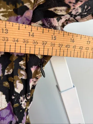 Kimchi Blue Purple Floral Babydoll Mini Dress xs thumbnail 4