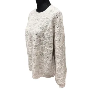 World Market Crew Neck Balloon Sleeve Knit Sweater Women's Size S/M Boho Peasant thumbnail 4