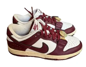 Nike Dunk Low SE Sisterhood Women’s 5 Men’s 3.5 White Gold Red NIB DV1160-100 thumbnail 1