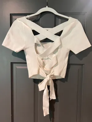 Le lis White Square Neck Top thumbnail 2