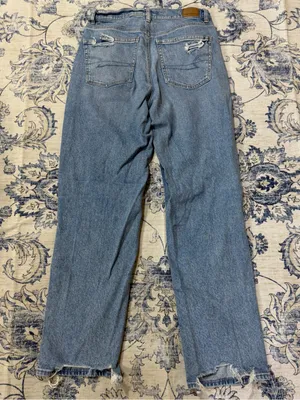 American Eagle Highest Rise Baggy Straight Jeans thumbnail 3