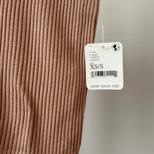 Free People Ribbed Boho Clean Minimalist Cropped Cami Tank XS/S Almond thumbnail 2