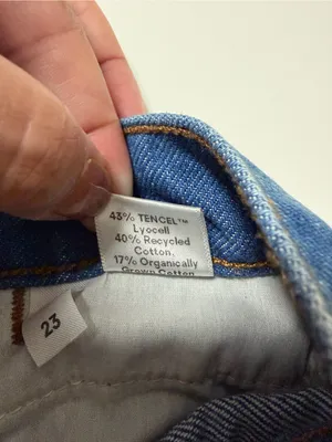 Reformation Cowboy High Rise Straight Jean Zenia Size 23 Minimalist French Girl thumbnail 6