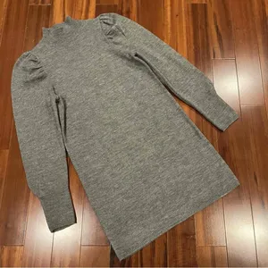 WAYF Lola Puff Sleeve Sweater Dress Size Medium thumbnail 5