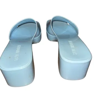 Steve Madden "Harlin" Jelly Block Heel Sandals Sky Blue Size 8 Open Toe Platform thumbnail 4