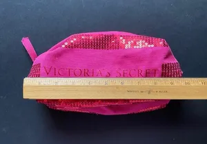 Victoria's Secret Sequin Makeup Cosmetic Bag thumbnail 7