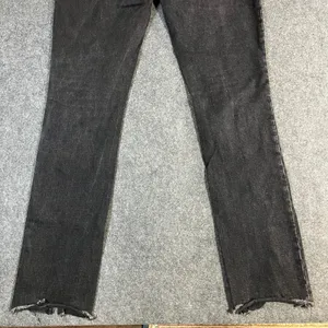 Abercrombie & Fitch High Rise‎ Skinny Jeans Black Front Seam Slit Hem 28 6L thumbnail 11