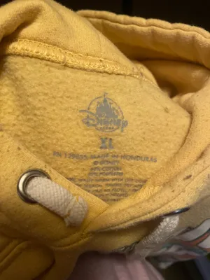 Yellow Disney World Walt Disney Hoodie Retro thumbnail 2