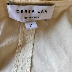 Derek Lam Yellow Tiered Ruffle Midi Dress Size 2 Cotton Cottage Designer $420 thumbnail 11