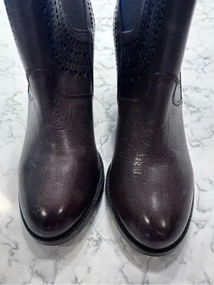 Ariat Brown Leather Womens Versant Leather Stacked Heel Ankle Boots Size 9.5‎ thumbnail 5