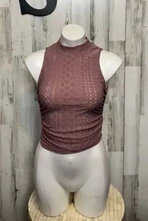Purple crop top Purple thumbnail 1