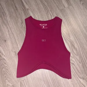 SET Active Dark Pink Ribbed Sculpt-flex Workout Set thumbnail 2