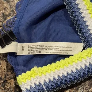 NEW Intimately Free People Mika Bralette Boho Romantic Lace Festival Y2K Blue XS thumbnail 3